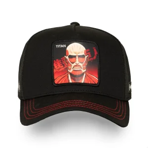 Casquette Trucker Premium Attaque des titans noir